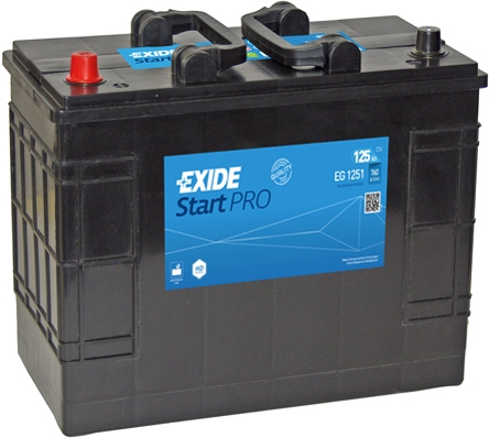 Professional Exide StartPRO 12V 125Ah 760A EG1251